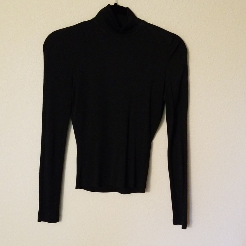 Versace sheer turtleneck